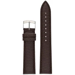 FIRENZE – Dark Brown Italian Made Genuine Lizard Watch Strap W685