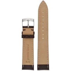FIRENZE – Dark Brown Italian Made Genuine Lizard Watch Strap W685