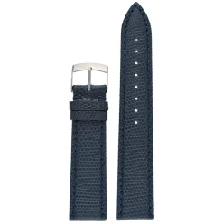 FIRENZE Dark Blue Italian Made Genuine Lizard Watch Strap W683