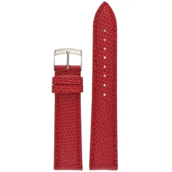 FIRENZE Red Italian Made Genuine Lizard Watch Strap W687