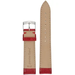 FIRENZE Red Italian Made Genuine Lizard Watch Strap W687