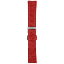 FIRENZE Red Italian Made Genuine Lizard Watch Strap W687