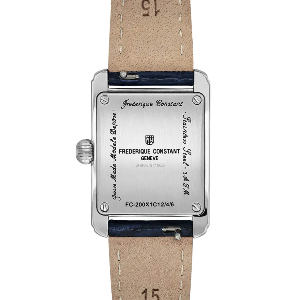 FREDERIQUE CONSTANT – Carrée Leather Strap Watch FC-200MC16