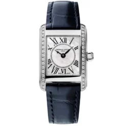 Frederique Constant | Carrée Diamond Blue Strap Watch | FC-200MPWCD16