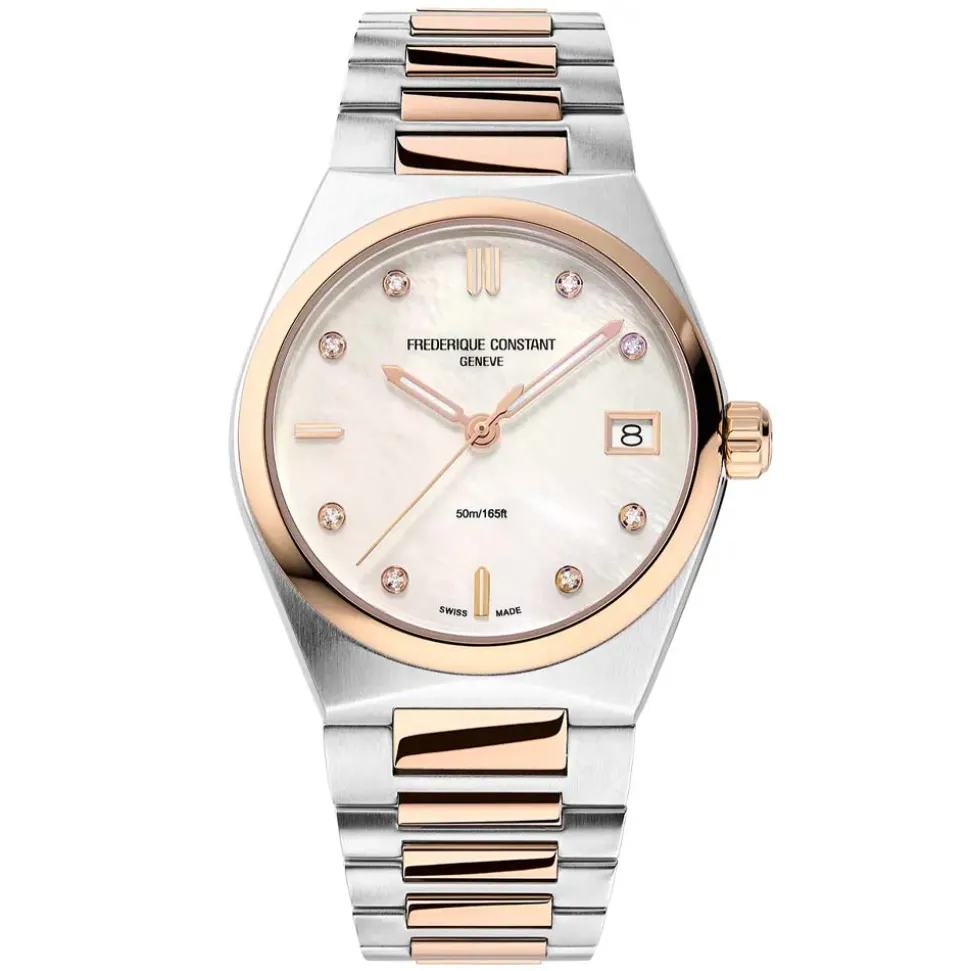 Frederique Constant | Highlife Two Tone MOP Diamond Dial | FC-240MPWD2NH2B