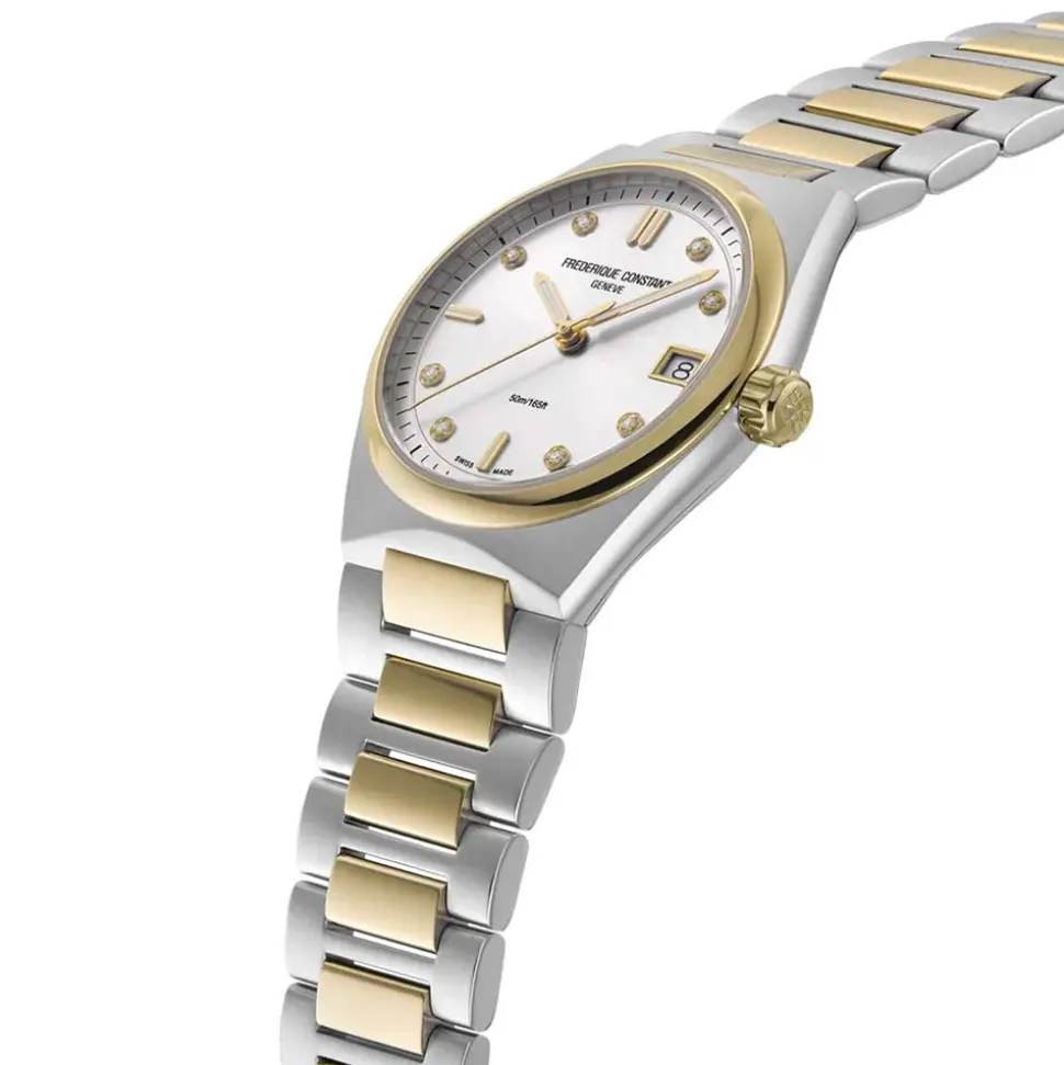 Frederique Constant | Highlife Two Tone Silver Diamond Dial | FC-240VD2NH3B