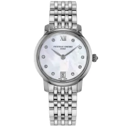 Frederique Constant | Slimline Steel Diamond Dial | FC-220MPWD1S26B