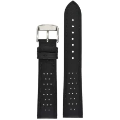 Goodwood | Black Perforated Leather Strap | WH820