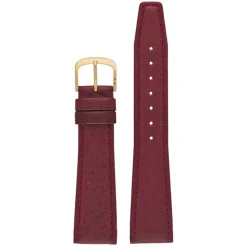 Hancock | Burgundy Padded Buffalo Grain Strap | W902