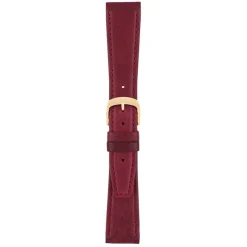 Hancock | Burgundy Padded Buffalo Grain Strap | W902