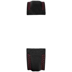 Herbelin | Black Techno Red Stitch Newport Strap 21mm 12288 | 21 288 NORO 18
