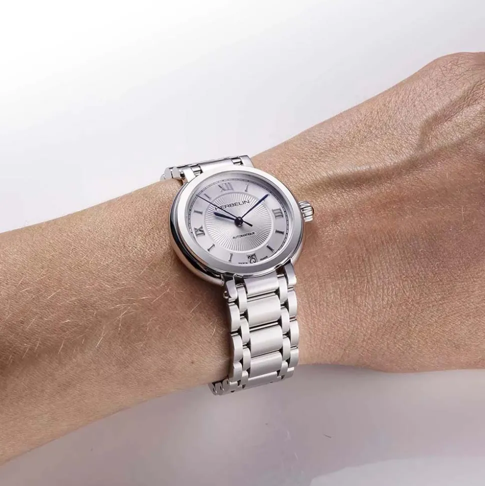 Herbelin | Galet Automatic Silver Dial Steel Bracelet 33.5mm | 1630B28