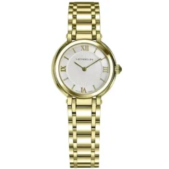 Herbelin | Galet Silver Dial Gold Tone Bracelet 28mm | 17430BP28