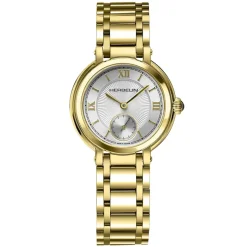 Herbelin | Galet Silver Dial Gold Tone Bracelet 31.5mm | 10630BP28
