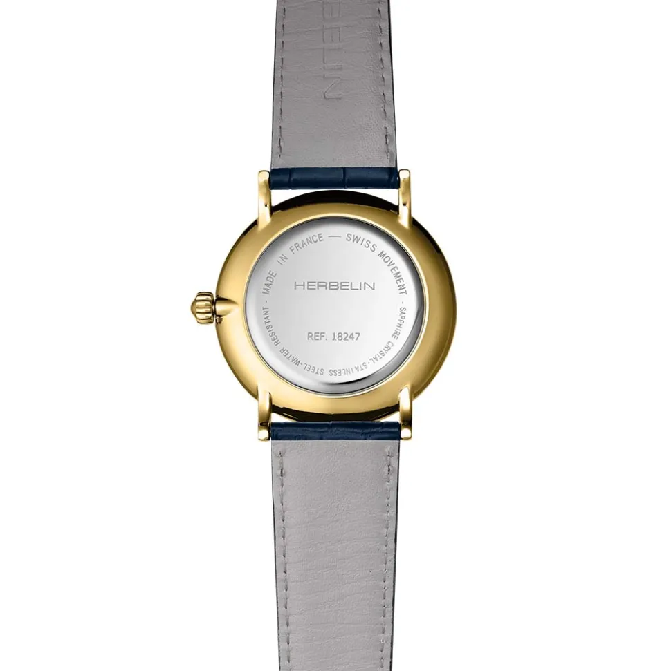 Herbelin | Inspiration Blue Dial Strap Watch | 18247P15