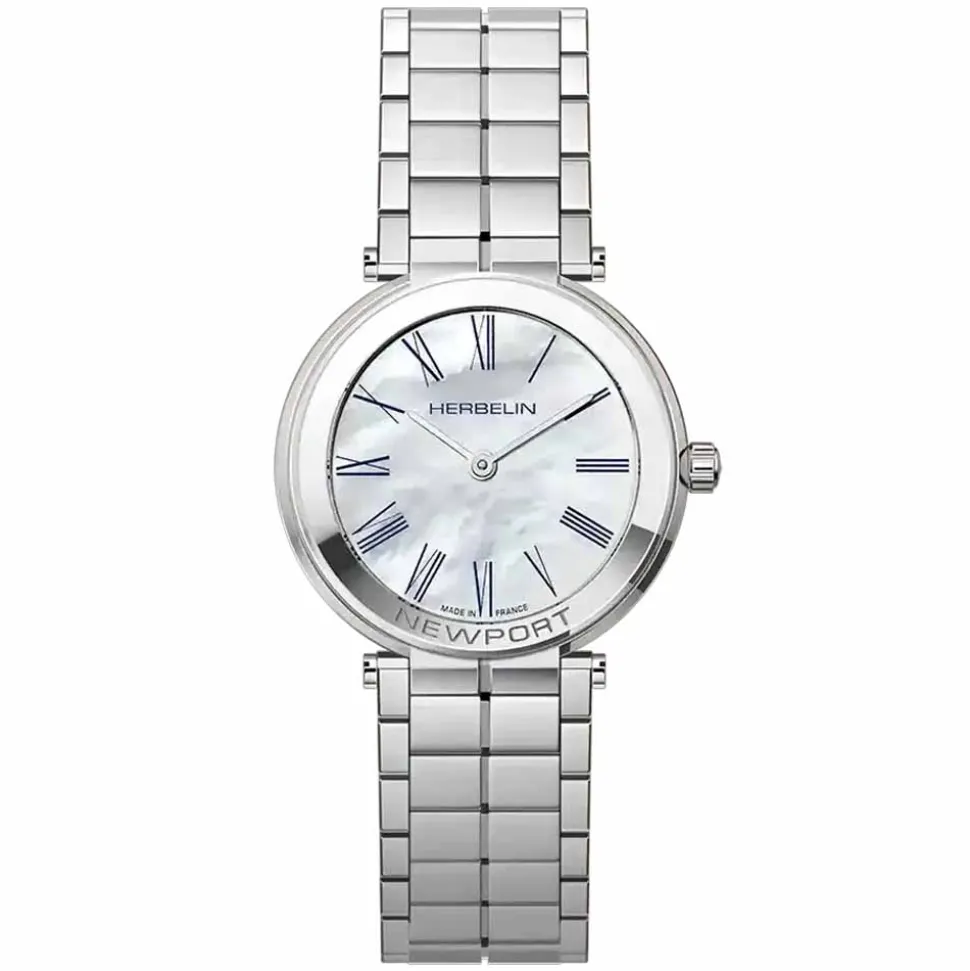 Herbelin | Newport Slim White Roman Dial Watch | 16922B09