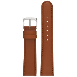 HOBSON Tan Padded Calf Leather Stitched Watch Strap W101P