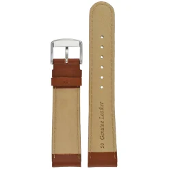 HOBSON Tan Padded Calf Leather Stitched Watch Strap W101P