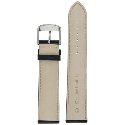 Howell | Black Gloss Leather Watch Strap | WH700