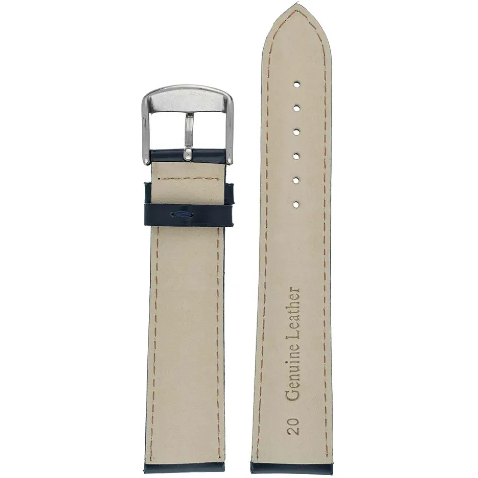 Howell | Blue Gloss Leather Watch Strap | WH703