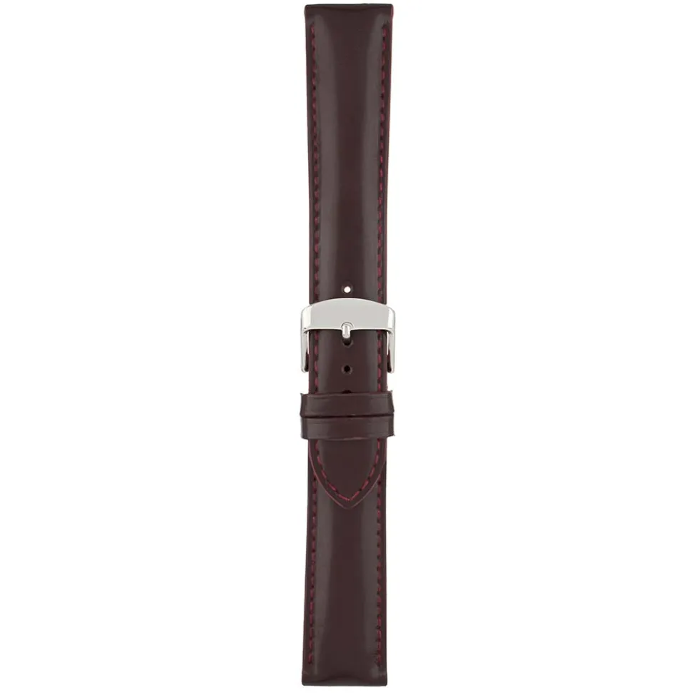 Howell | Burgundy Gloss Leather Watch Strap | WH702