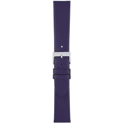 HOXTON Purple Plain Leather Flat Profile Watch Strap W115