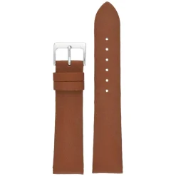 HOXTON Tan Plain Leather Flat Profile Watch Strap W101