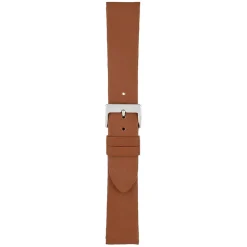 HOXTON Tan Plain Leather Flat Profile Watch Strap W101