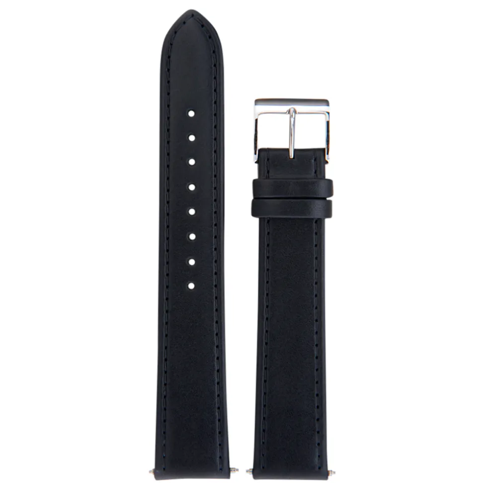 JUNGHANS – Black Max Bill Leather Strap 18mm 420504398