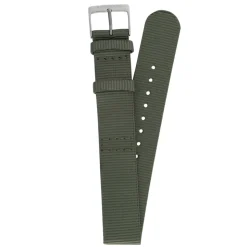 JUNGHANS – Khaki Green Max Bill Textile Strap 17mm 420506833
