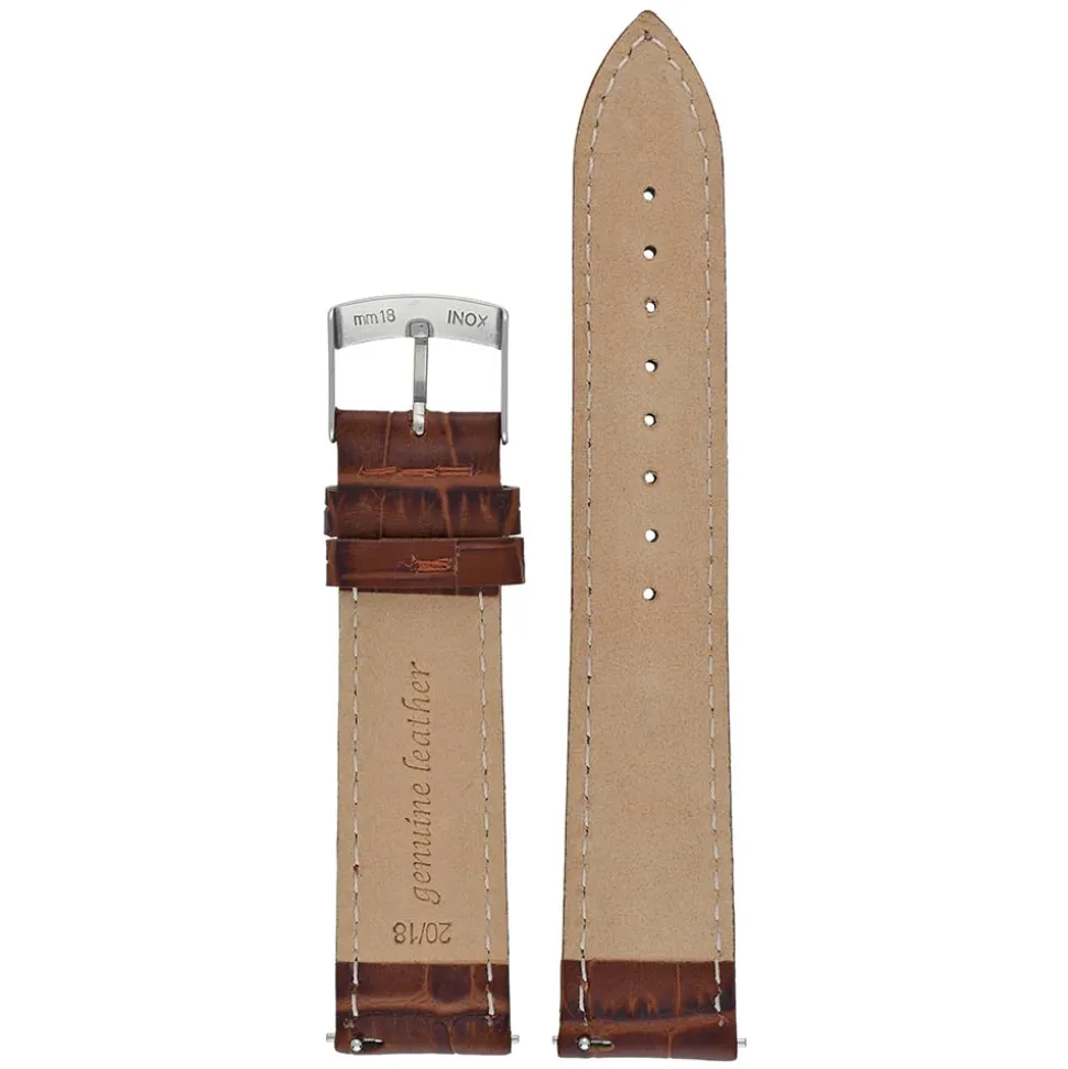 Kavanagh | Brown Quick Release Alligator Grain Strap | WH501Q