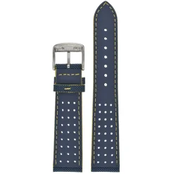 Kayak | Blue and Yellow Water Resistant Leather Strap | WH831