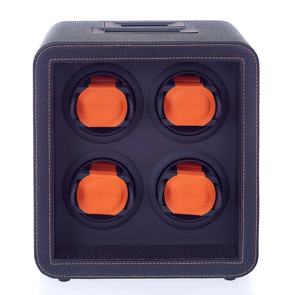 Leanschi | Quad Watch Winder Sport Edition Black | WM04-BLAK