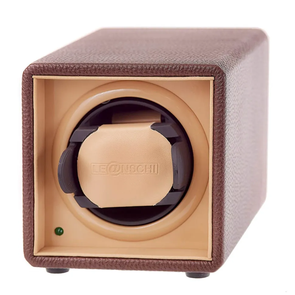 Leanschi | Single Watch Winder Chocolate | WS01-CHOC