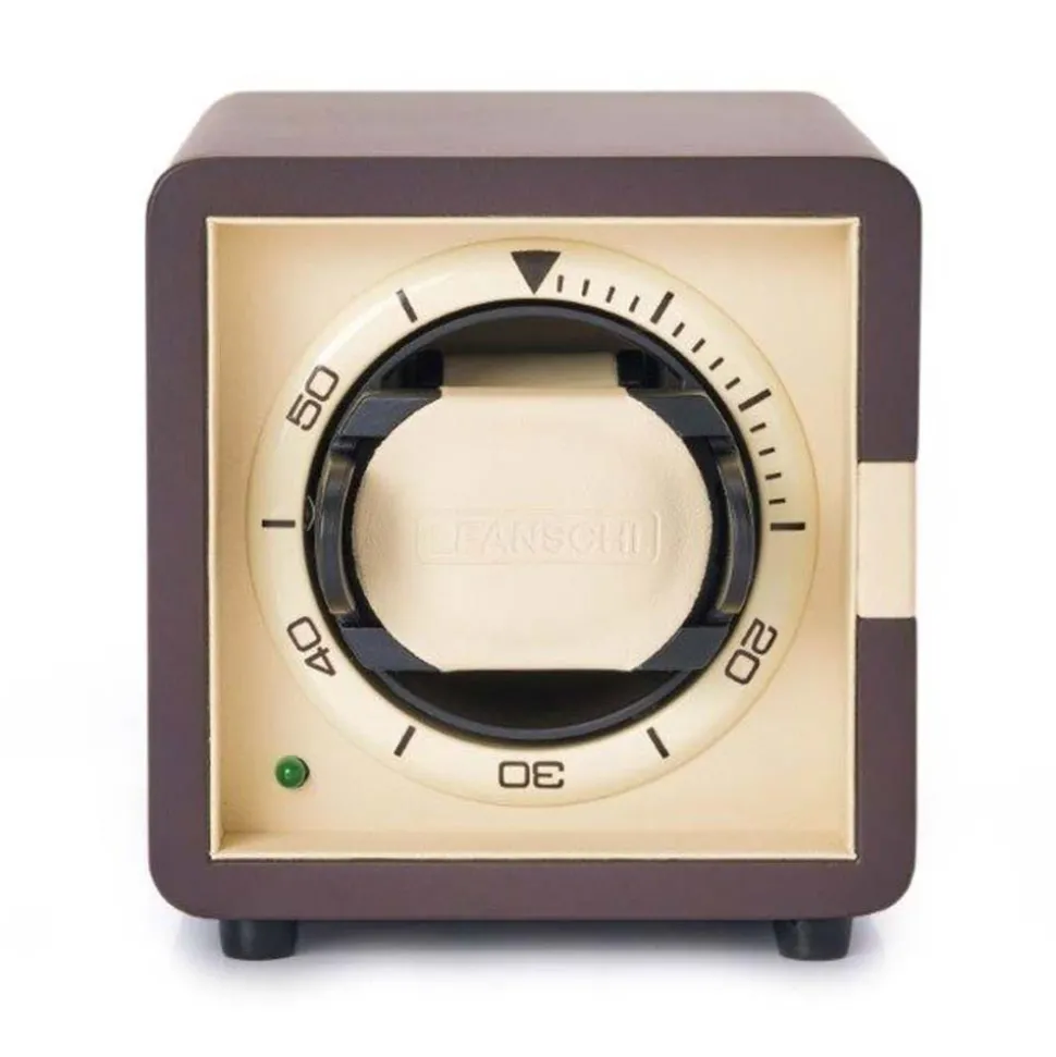 Leanschi | Single Watch Winder Matt Brown | WS01-IVO2