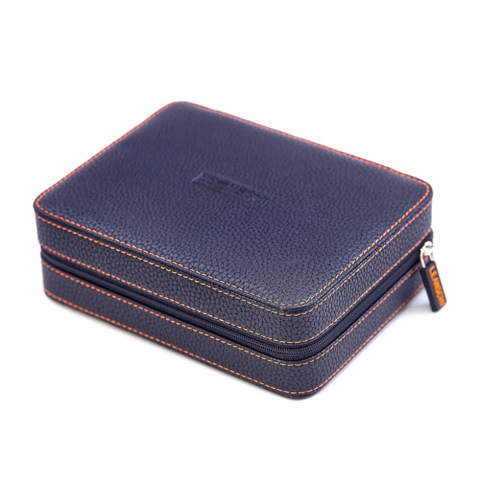 Leanschi | Zip Case for 4 Watches Black | WPO4-BLAK