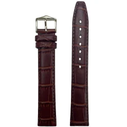 LULWORTH Extra Long Brown Antique Croco Grain Leather Watch Strap 1209XL/2