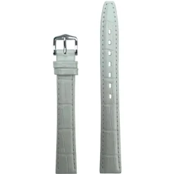 LULWORTH Extra Long White Antique Croco Grain Leather Watch Strap LS1209XL/4