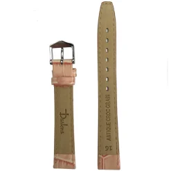 LULWORTH Pastel Pink Antique Croco Grain Leather Watch Strap LS1209/15