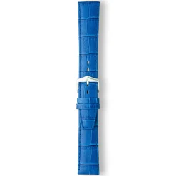 LULWORTH Royal Blue Antique Croco Grain Leather Watch Strap LS1209/11