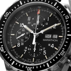 Marathon | 46mm Jumbo Diver’s/Pilot Auto Chrono CSAR | WW194014SS-0130