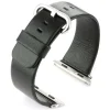 Marston | Black Compatible Leather Strap to fit Apple Watch® | APL-BLK