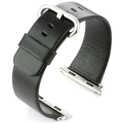 Marston | Black Compatible Leather Strap to fit Apple Watch® | APL-BLK