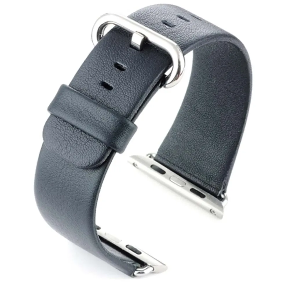 Marston | Blue Compatible Leather Strap to fit Apple Watch® | APL-BLUE