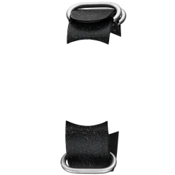 Mühle-Glashütte | Black and Grey Leather NATO Strap 20mm for Panova | BLACKSTRAP.PANOVA.NB-L-III