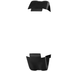 Mühle-Glashütte | Black Rubber Strap for Sea-Timer Black Motion 22mm | BLACKRUBBER.M1-41-83-KB