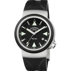 Mühle-Glashütte | Black Rubber Strap for S.A.R. Rescue Timer 20mm | BLACKSTRAP.M1-41-03-KB