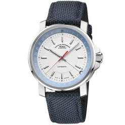 Mühle-Glashütte | Blue Textile Strap 22mm 29er Pointer Date | BLUESTRAP.M1-25-32-CB