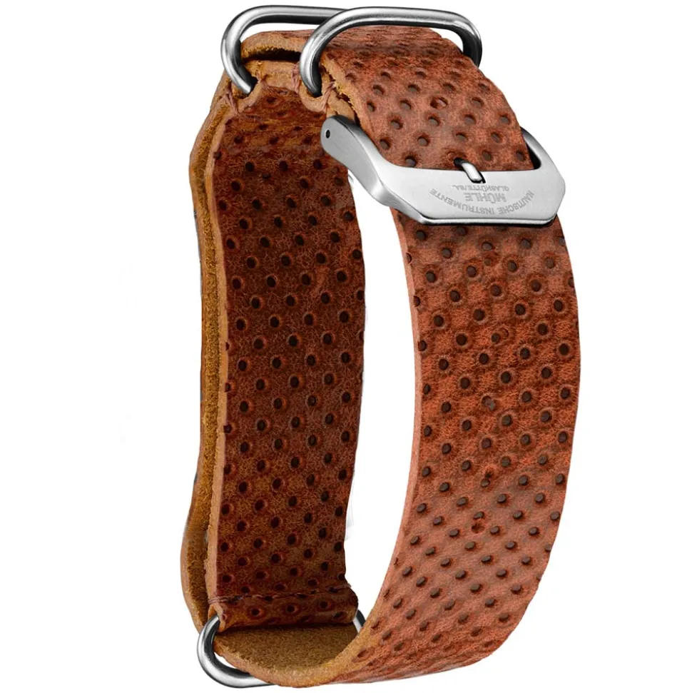 Mühle-Glashütte | Brown Ostrich NATO Strap 20mm for Panova | BROWNSTP.PANOVA.NB-L-I
