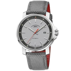 Mühle-Glashütte | Grey Textile Strap 22mm 29er Big | GREYSTRAP.M1-25-37-CB